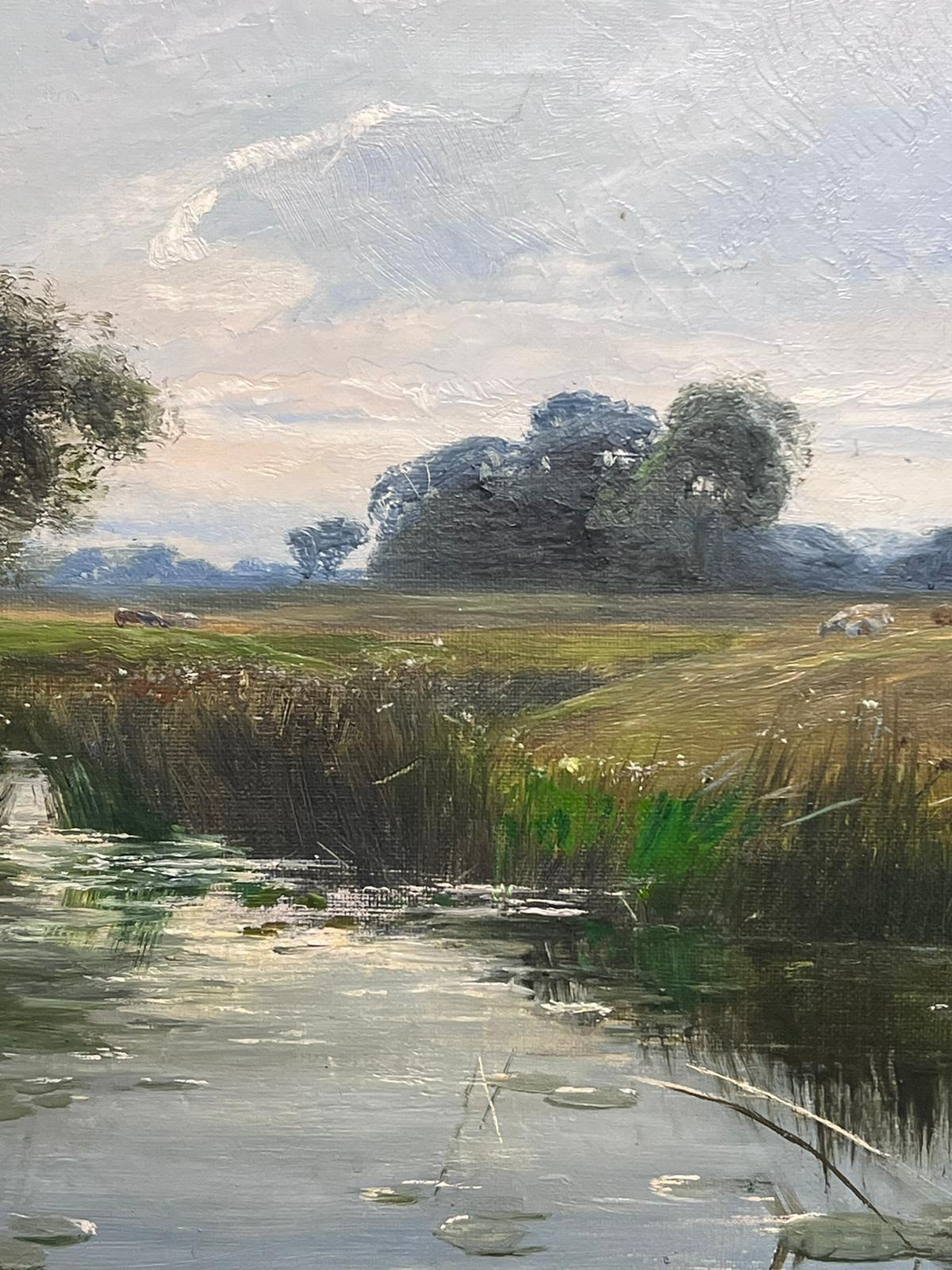 Tranquil Landscape
by Rex Vicat Cole (British 1870-1940) * see notes below
signed & dated 1899
oil on canvas, framed
framed: 16 x 20 inches
canvas: 10 x 14 inches
provenance: private collection, UK
condition: very good and sound condition; please