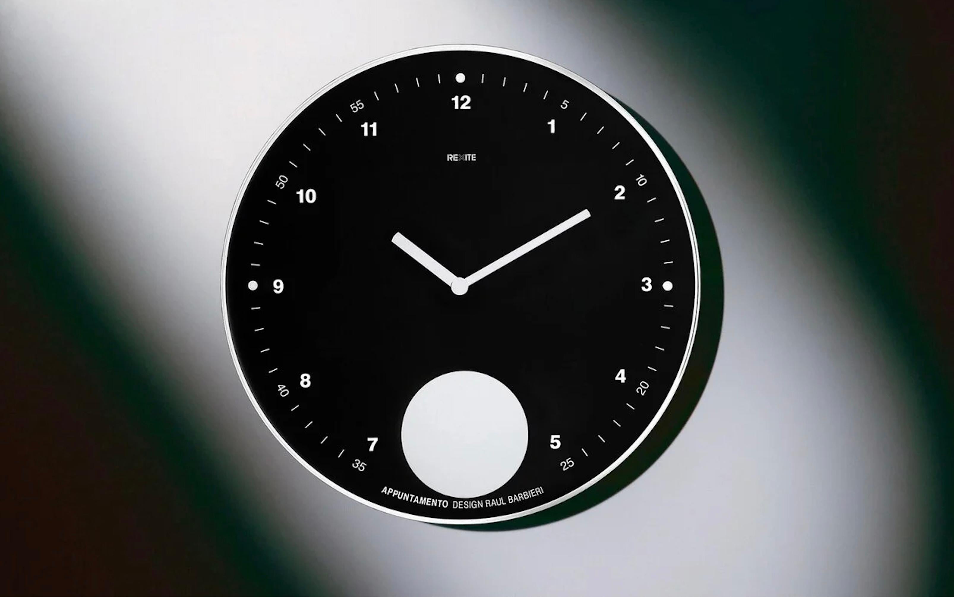 Rexite – Appuntamento - Black - Wall Clock design Raul Barbieri In New Condition For Sale In Alcamo, IT