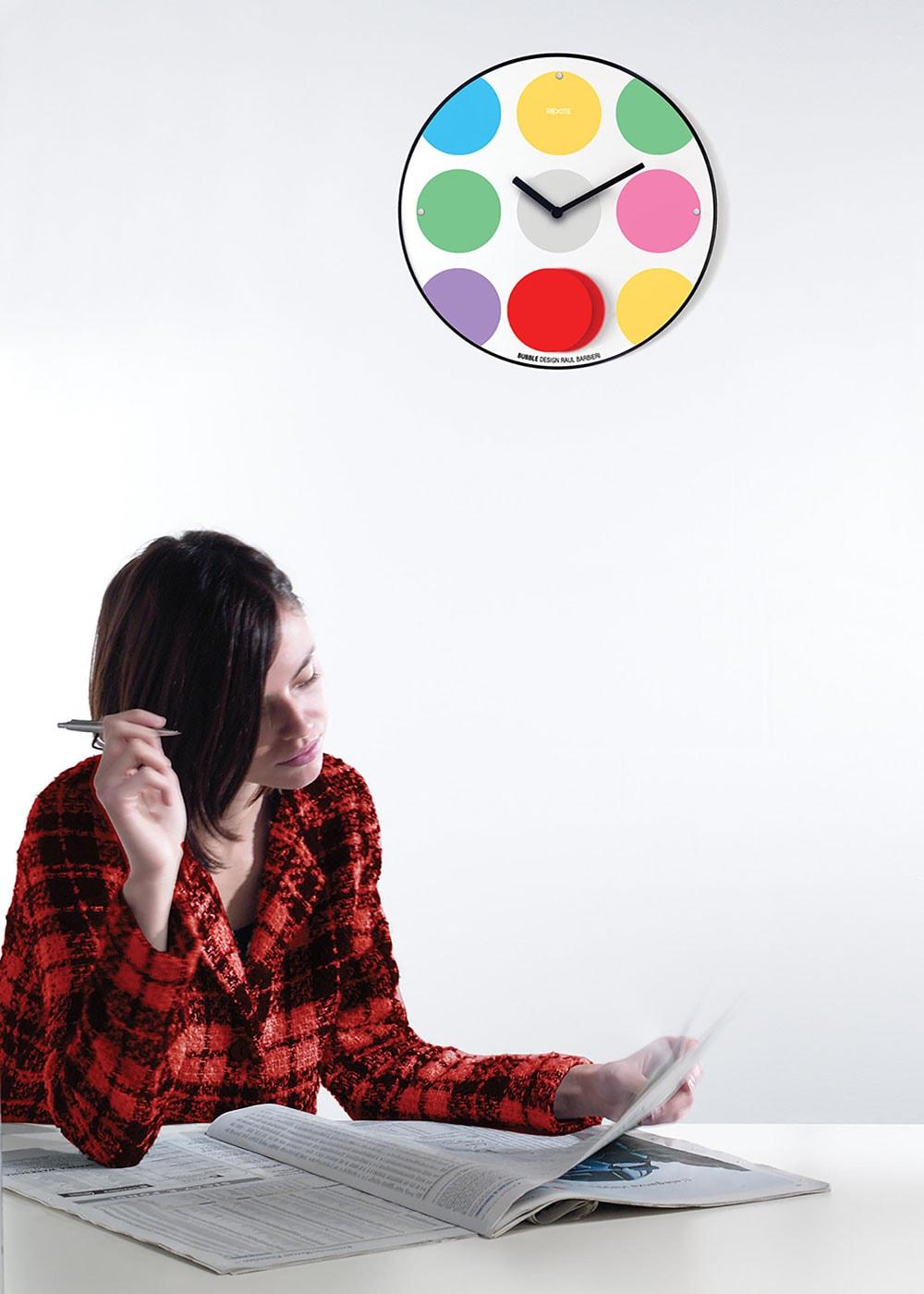 Italian Rexite – Appuntamento - Bubble - Wall Clock design Raul Barbieri For Sale