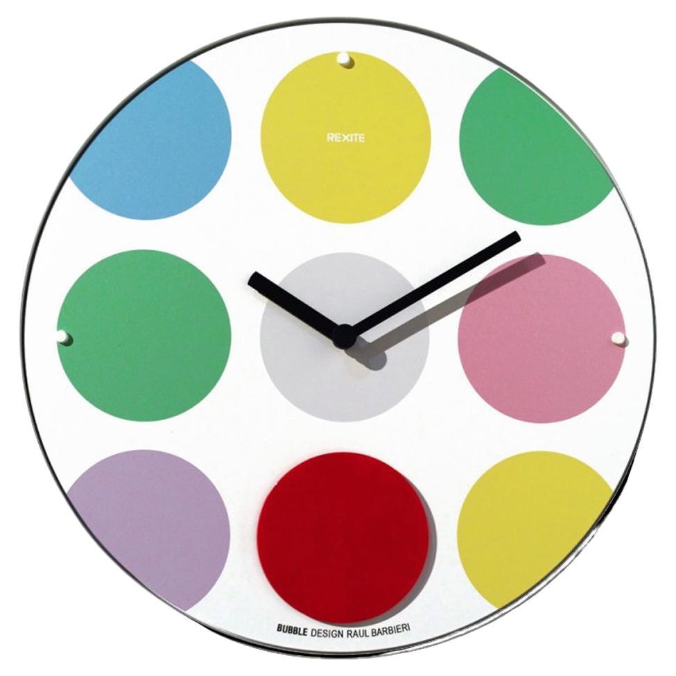 Rexite – Appuntamento - Bubble - Wall Clock design Raul Barbieri For Sale