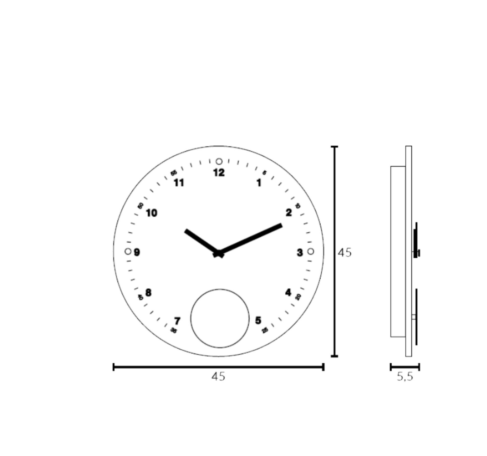 Rexite – Appuntamento Inverno Wall Clock design Raul Barbieri In New Condition For Sale In Alcamo, IT