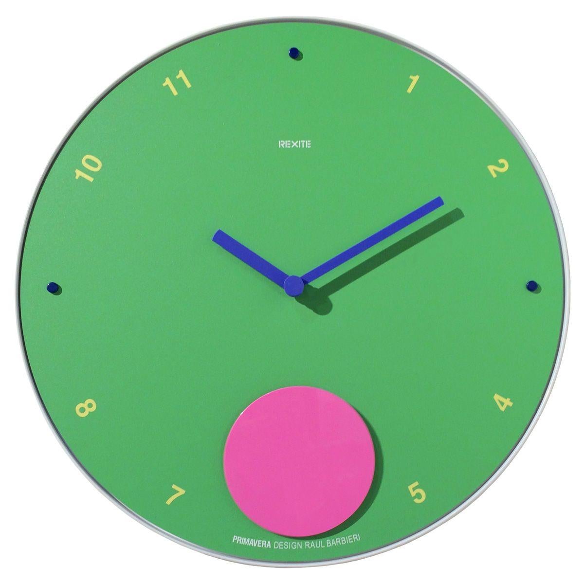 Italian Rexite – Appuntamento - Primavera - Wall Clock design Raul Barbieri For Sale