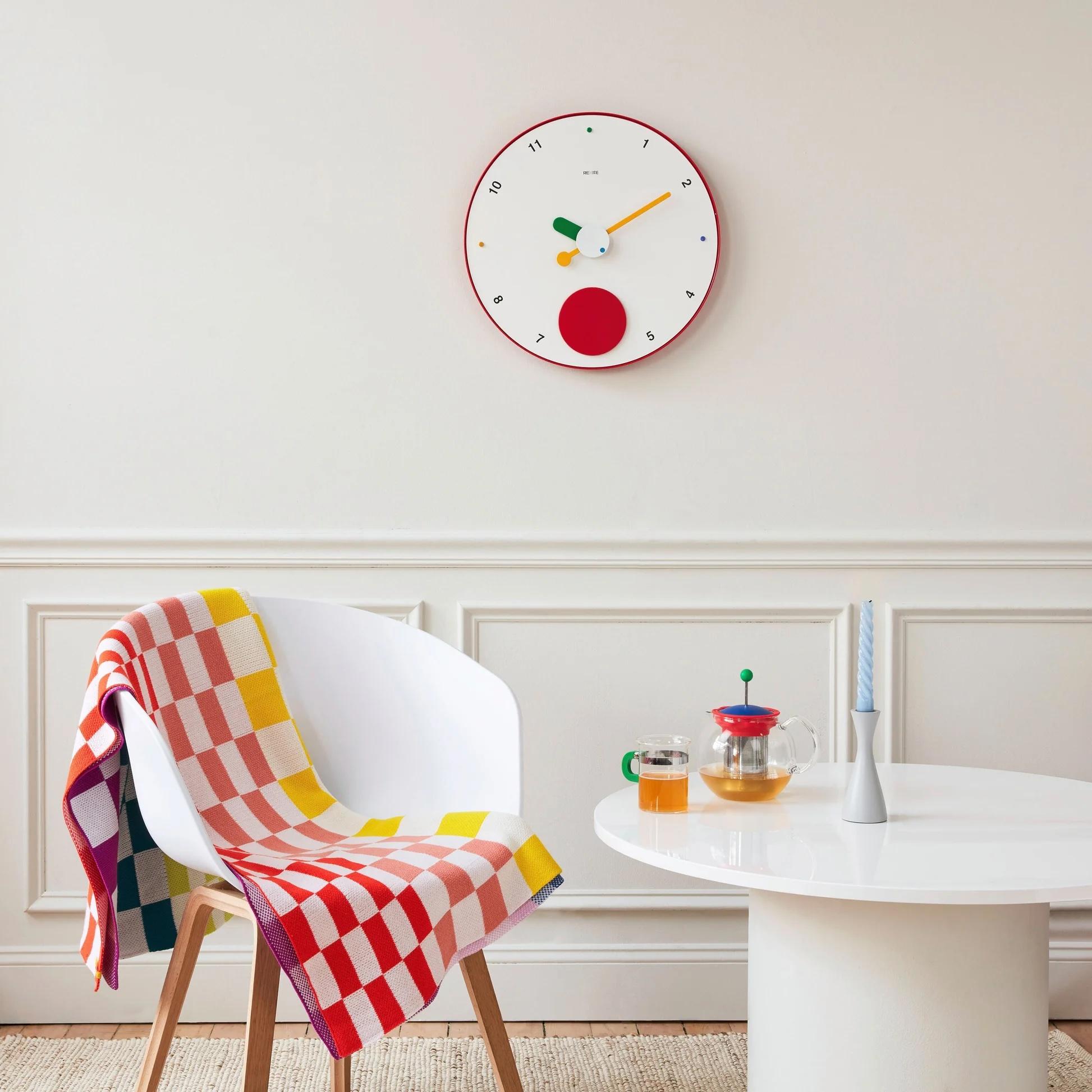 Plastic Rexite – Contrattempo - White - Wall Clock design Raul Barbieri For Sale