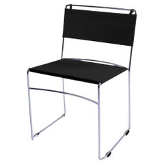 Rexite Delfina – Stackable Chair by Enzo Mari (Kvadrat Field 2, Black)