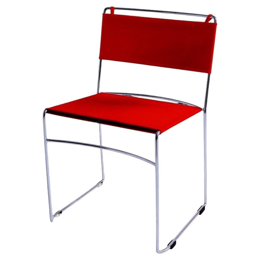 Rexite Delfina – Stackable Chair by Enzo Mari (Kvadrat Field 2, Red)