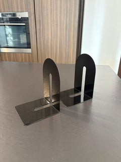 REXITE Duplo Bookends - Minimalist Steel Pair