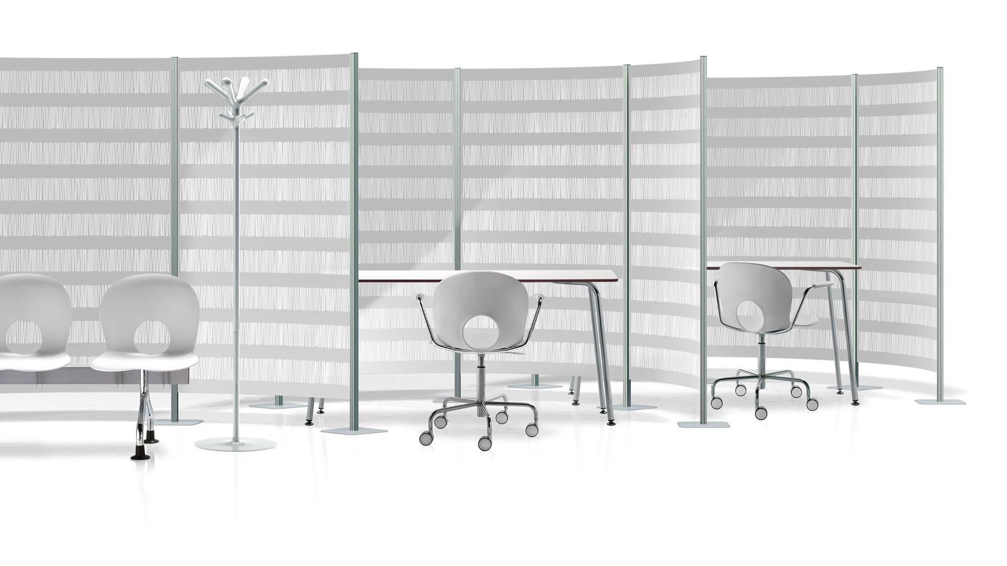 Contemporary Rexite Pop – Free-Standing Coat Rack (Aluminum Finish, Without Umbrella Holder) For Sale