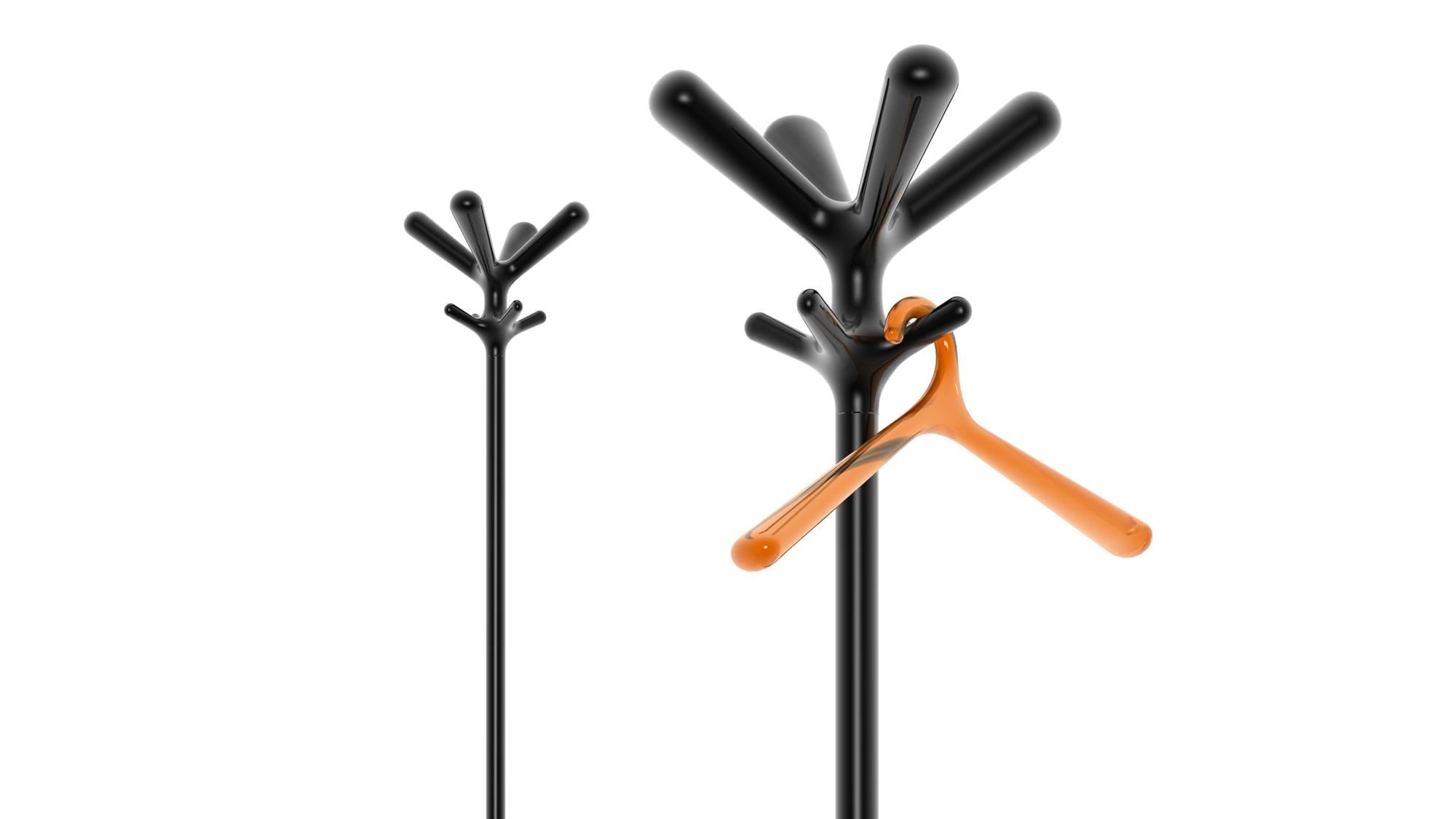 italien Rexite Pop - Porte-manteau autoportant (version noire, sans porte-parapluie) en vente