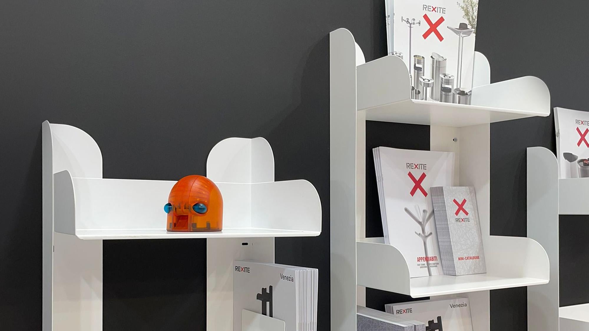 XXIe siècle et contemporain Rexite Venezia – Free-Standing Bookcase design Enzo Mari - Black - 3 Shelves en vente