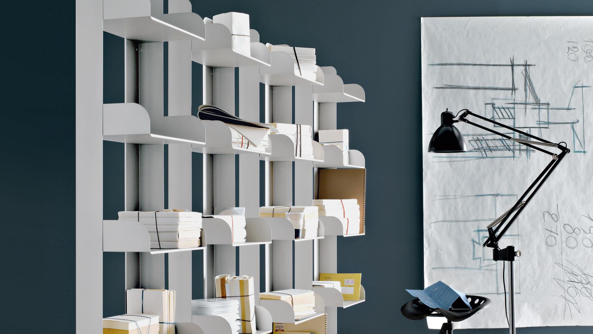 Rexite Venezia – Free-Standing Bookcase design Enzo Mari - Black - 5 Shelves In New Condition For Sale In Alcamo, IT