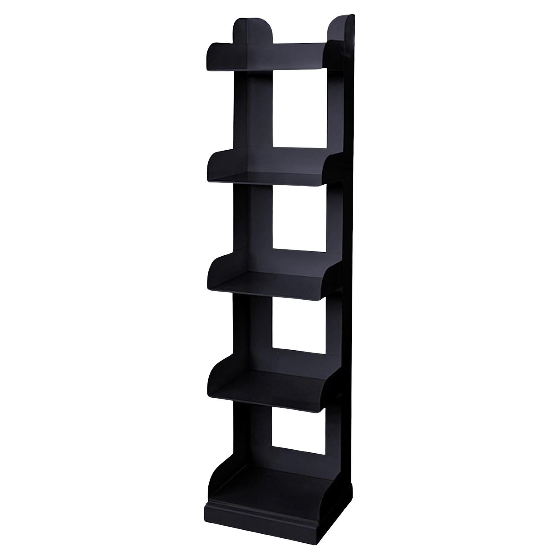 Rexite Venezia – Free-Standing Bookcase design Enzo Mari - Black - 5 Shelves