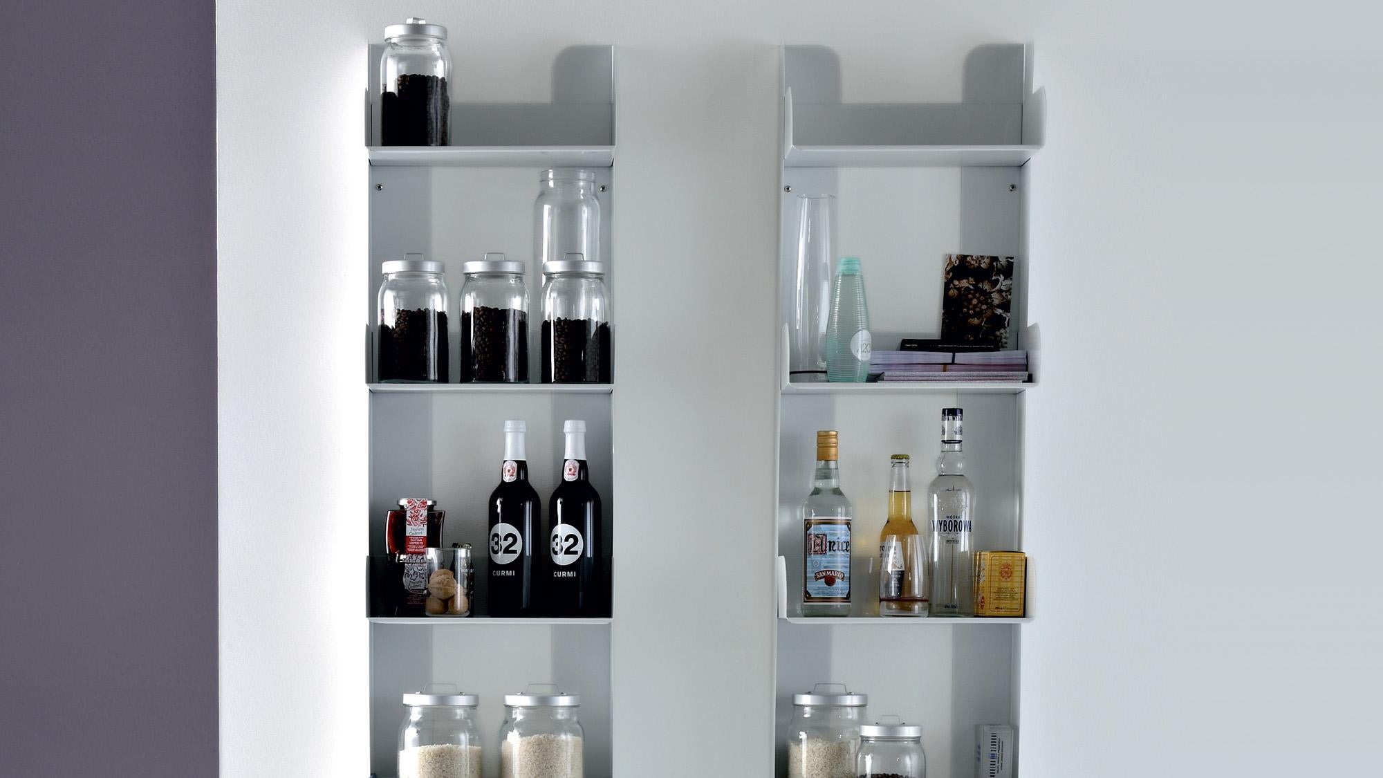 italien Rexite Venezia – Free-Standing Bookcase design Enzo Mari - White - 5 Shelves en vente