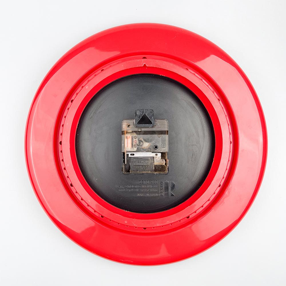 Rexite Zero 980 Wall Clock design by Barbieri and Marianelli, 1981. In Good Condition For Sale In FERROL, ES