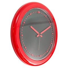 Vintage Rexite Zero 980 Wall Clock design by Barbieri and Marianelli, 1981.