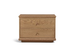Rey Bedside Table, in Summer Aged Oak, by August Abode