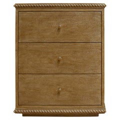Comodino Rey, alto, in Oak Oak Riviera, di August Abode