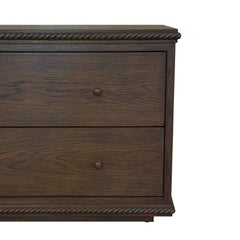Rey Bedside Table, Wide, in Canyon Oak, by August Abode