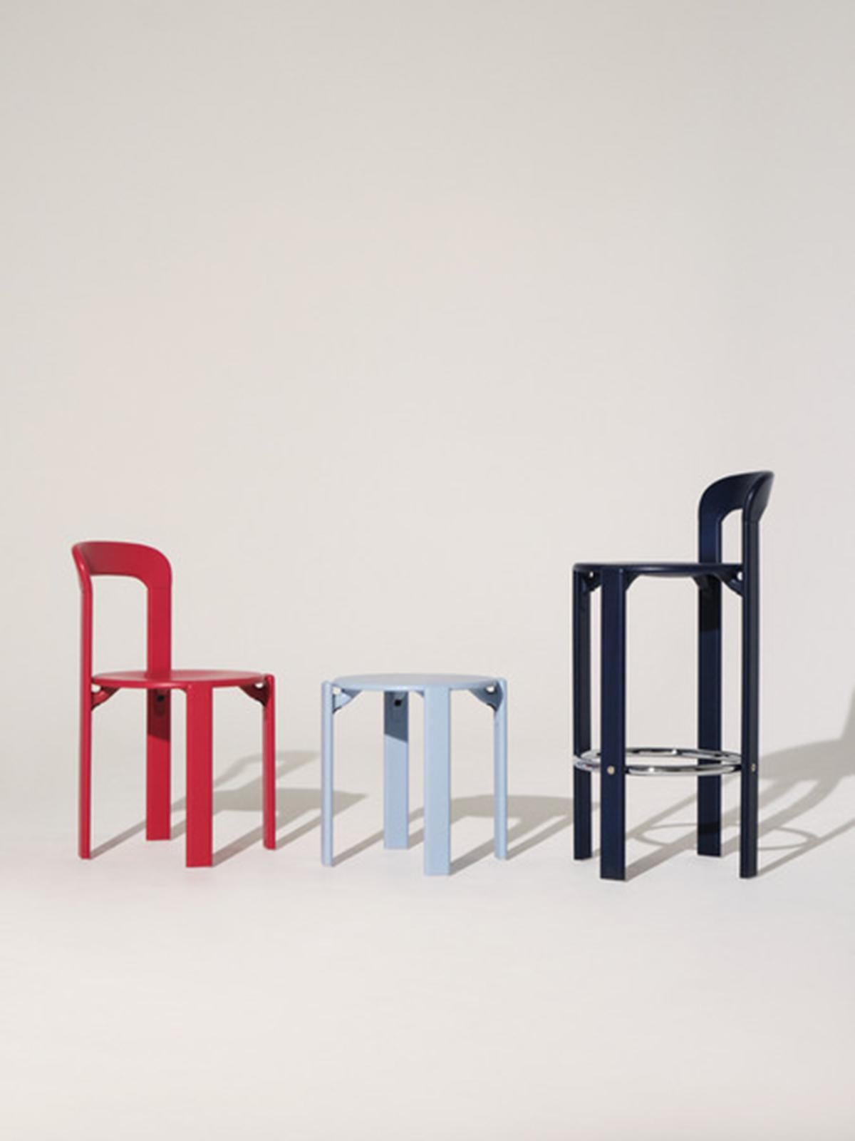 Scandinavian Modern Rey Chair Scarlet Red by Bruno Rey for Dietiker, in Collaboration with Hay For Sale