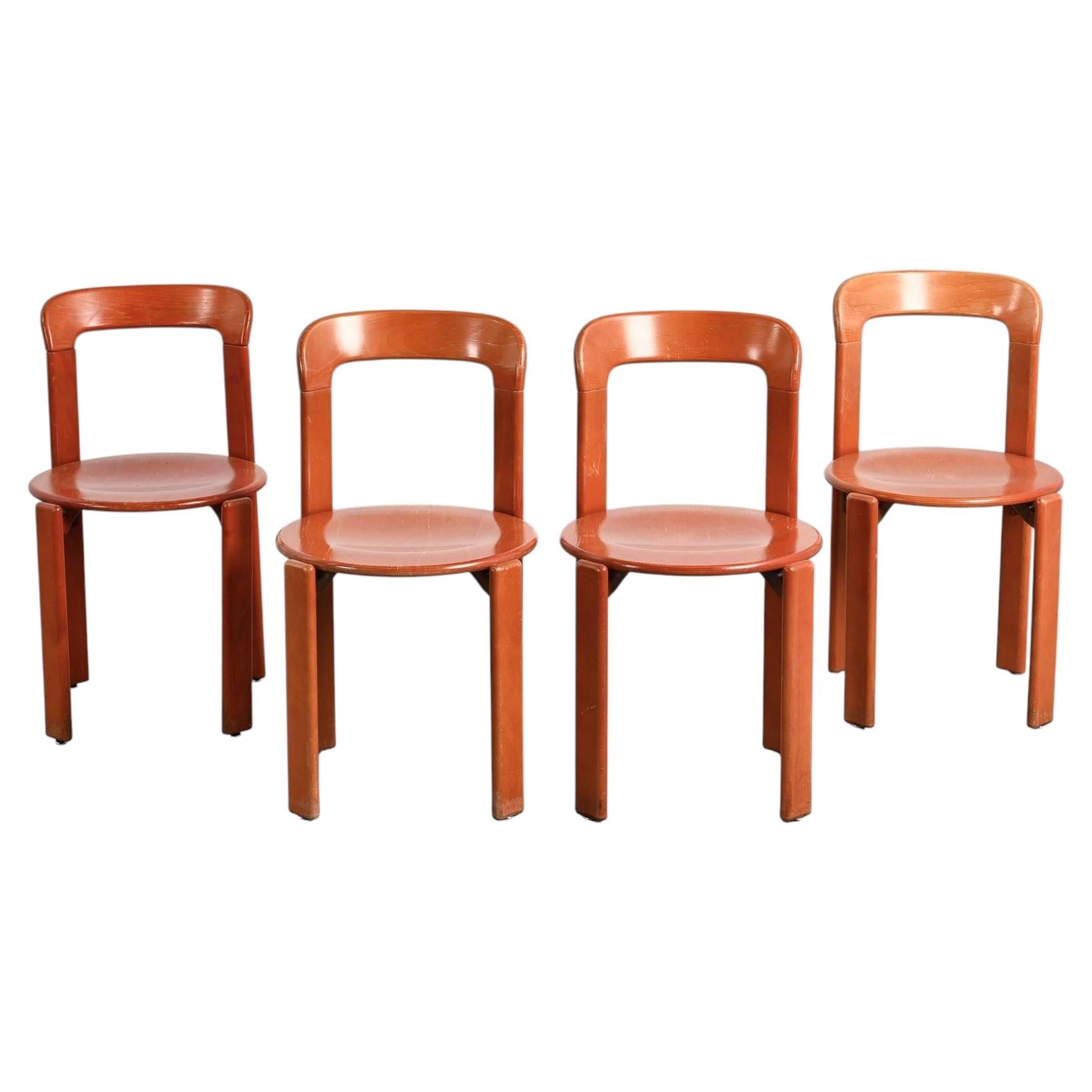 Rey Chairs by Bruno Rey, Dietiker 1971, Set of 4