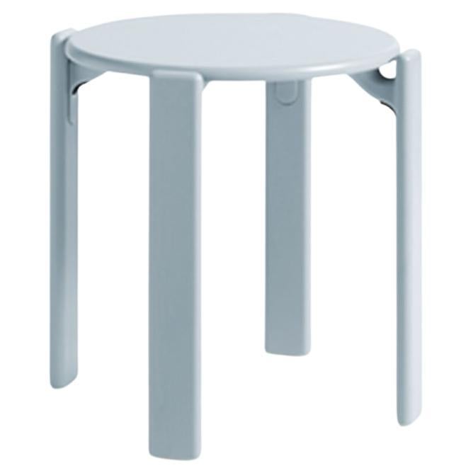 Rey Stool in Slate Blue Water Based Lacquered Beech For Sale