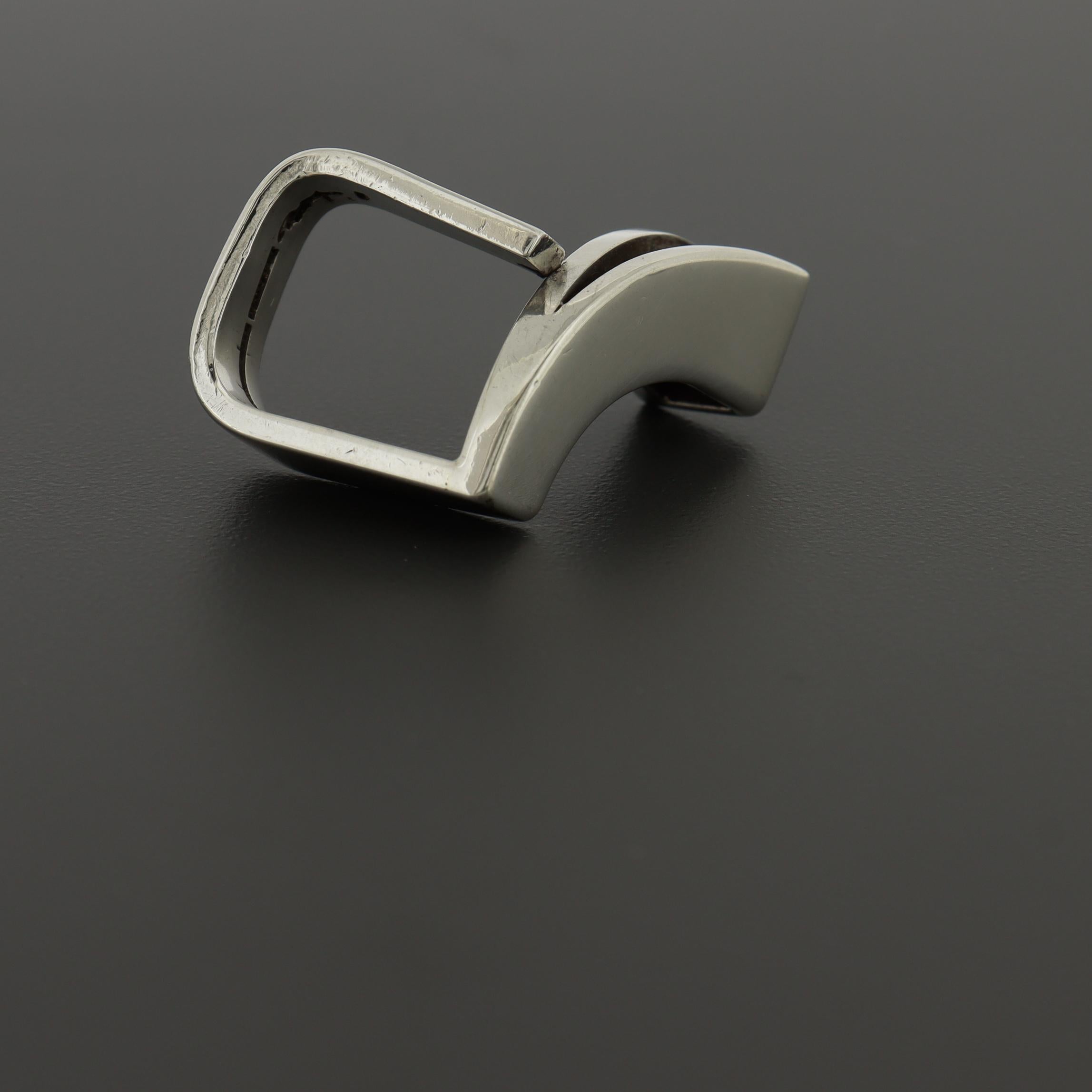 Rey Urban pour A. Fausing Bague cocktail moderniste en argent sterling en vente 12