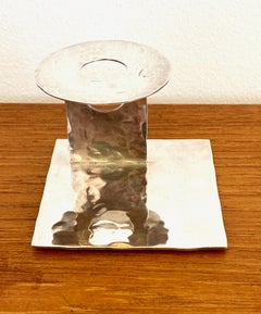 Rey Urban - Modernist silver candle holder 1971