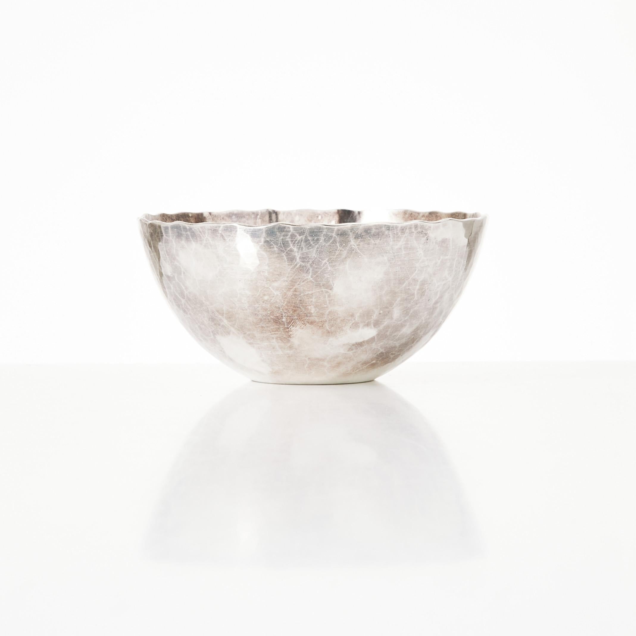 Swedish Rey Urban Silver bowl Sweden 1970 Signed For Sale