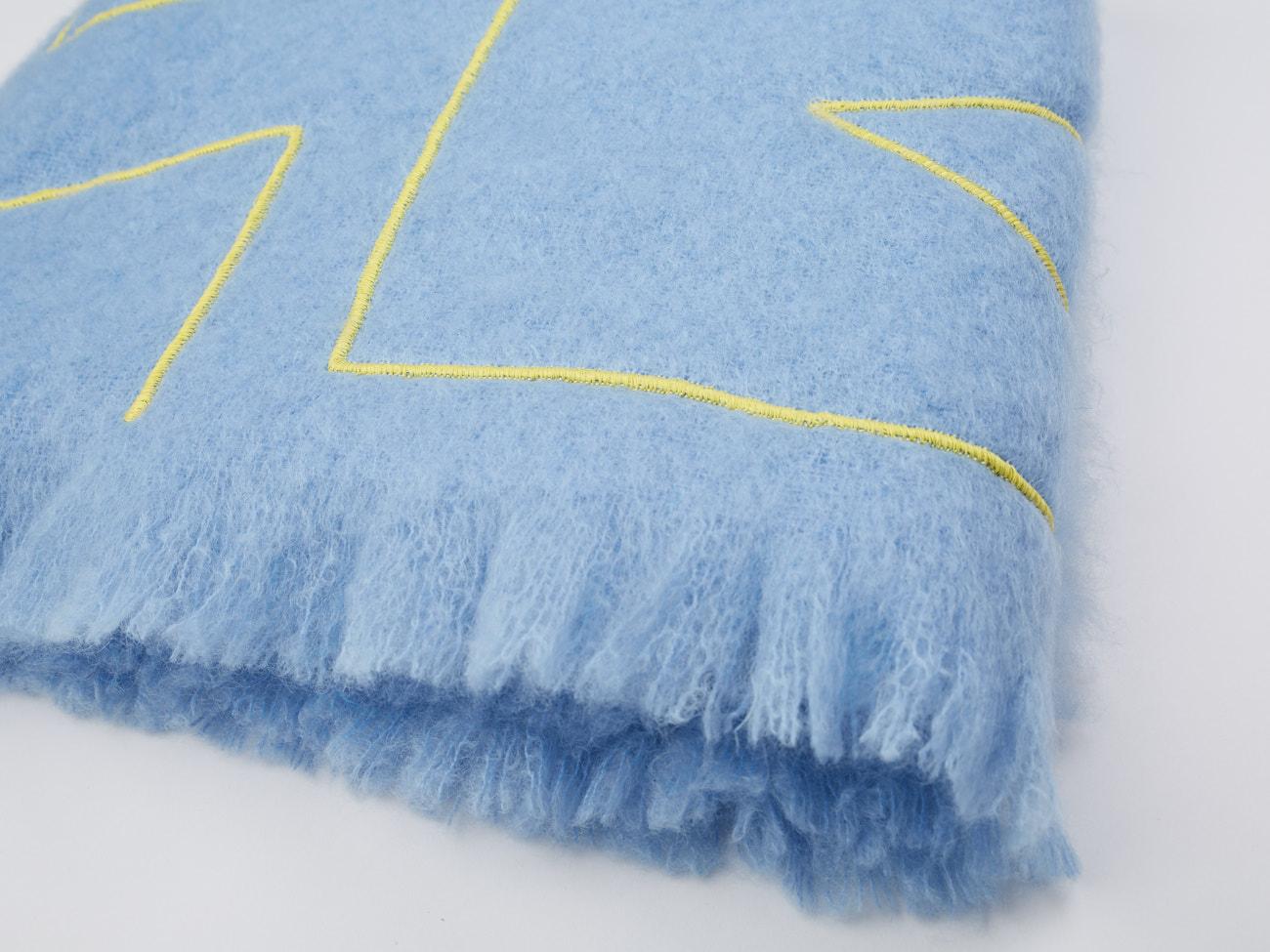 Hand-Crafted Reyburn, Hand Embroidered Throw Blanket
