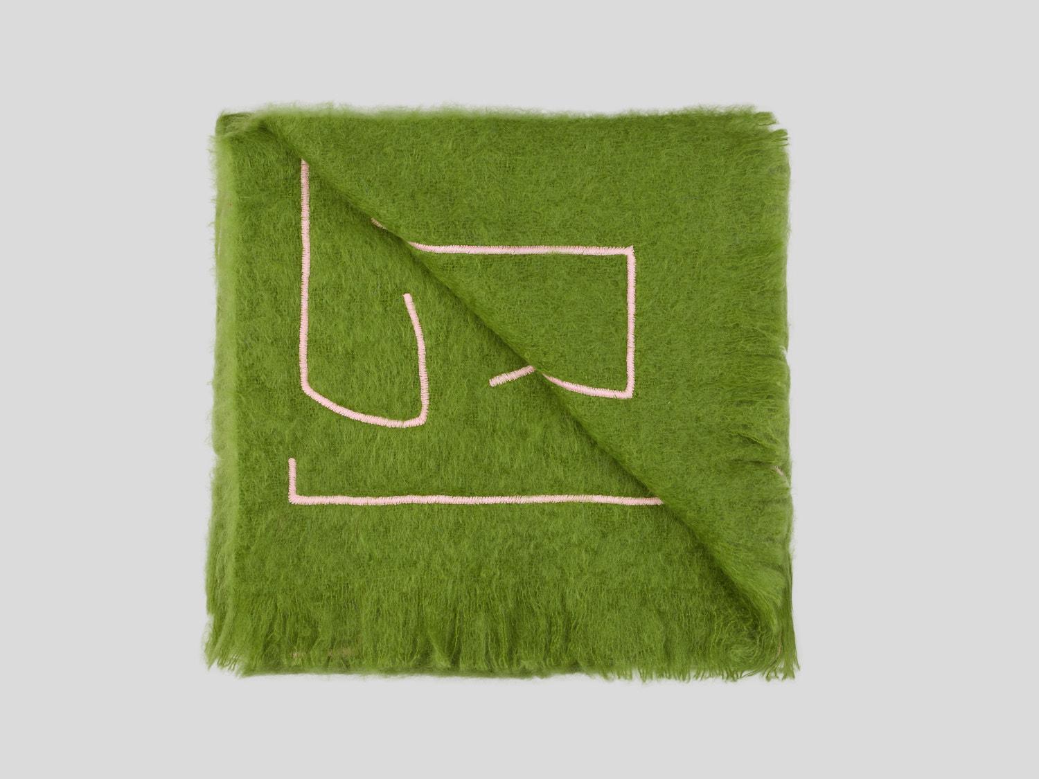 Reyburn, Hand Embroidered Throw Blanket 1