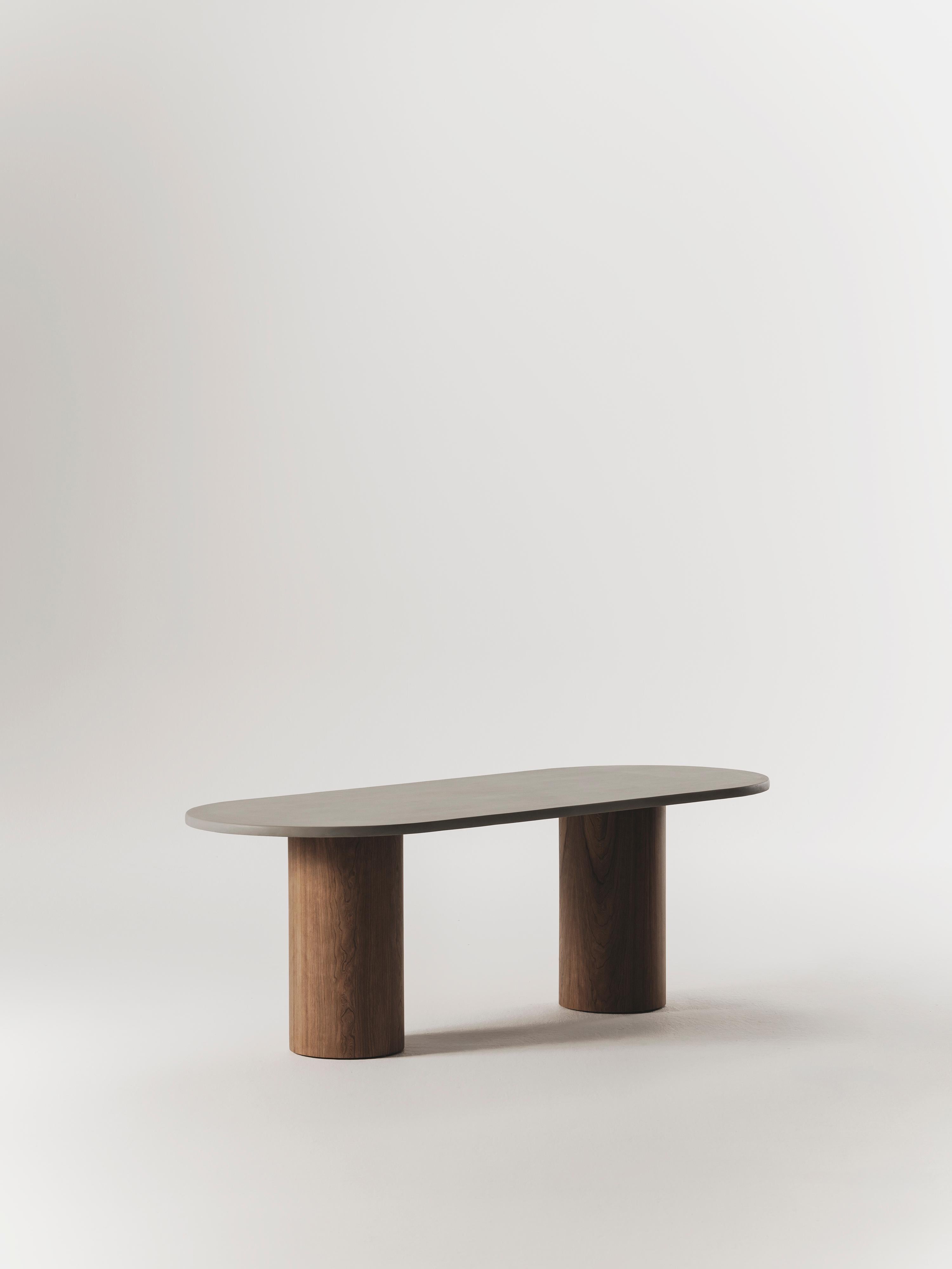 Hand-Crafted Reye Microcement Dining Table by Marlot Baus For Sale