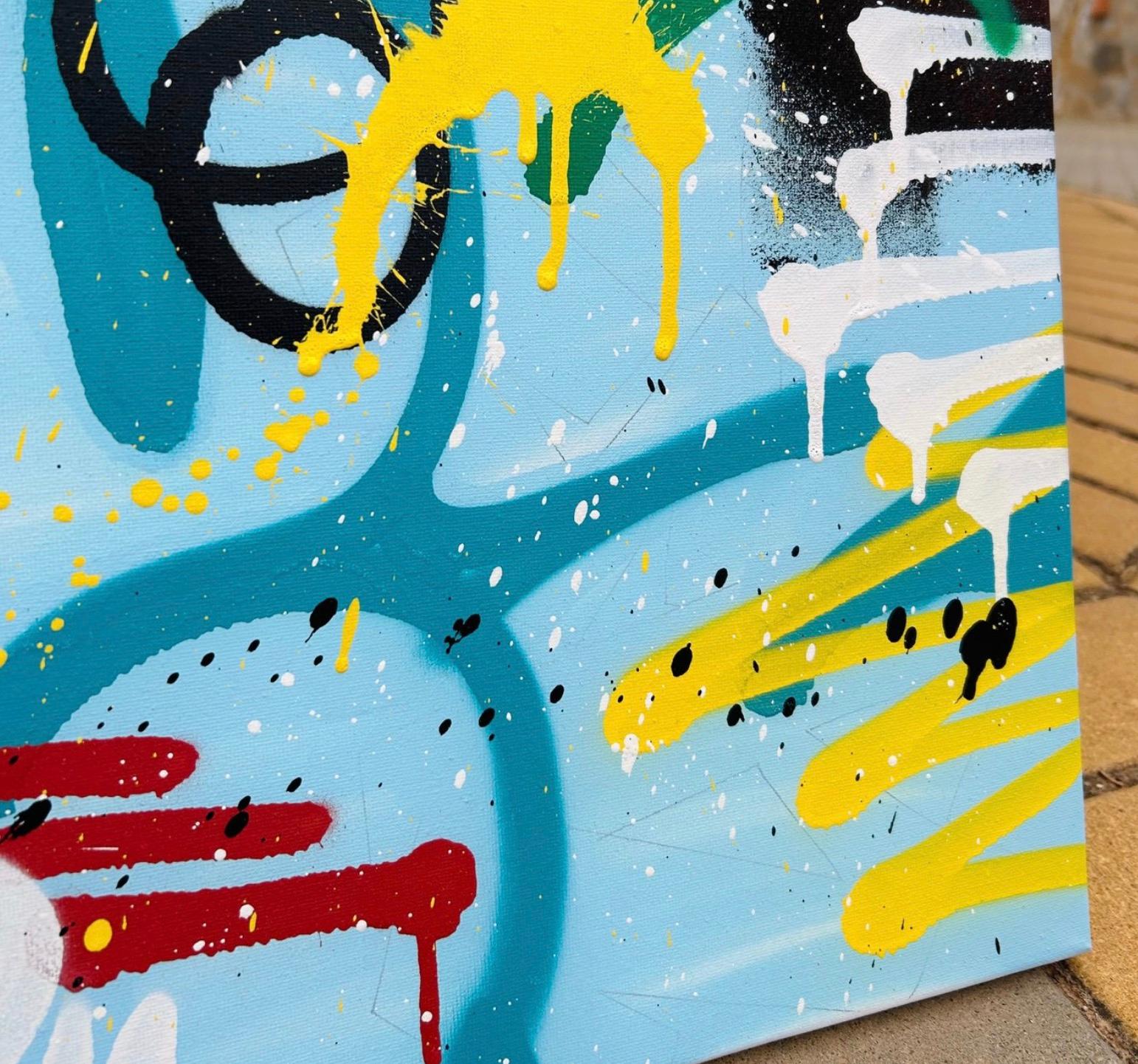 ARTE DI STRADA - Painting Astratto di REYES