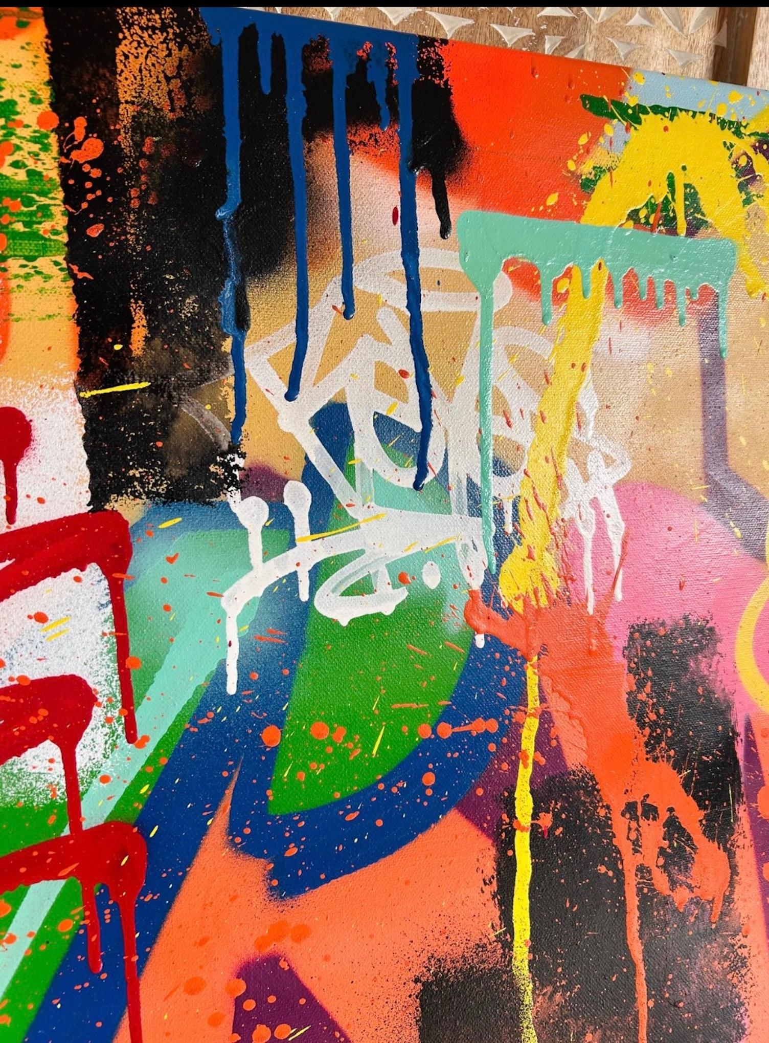 ARTE DI STRADA - Painting Astratto di REYES