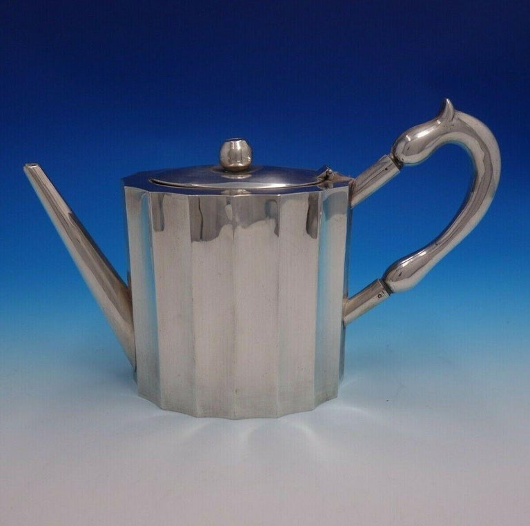 Reyes Mexican Mexico Sterling Silver Tea Set 7pc MidCentury Modern