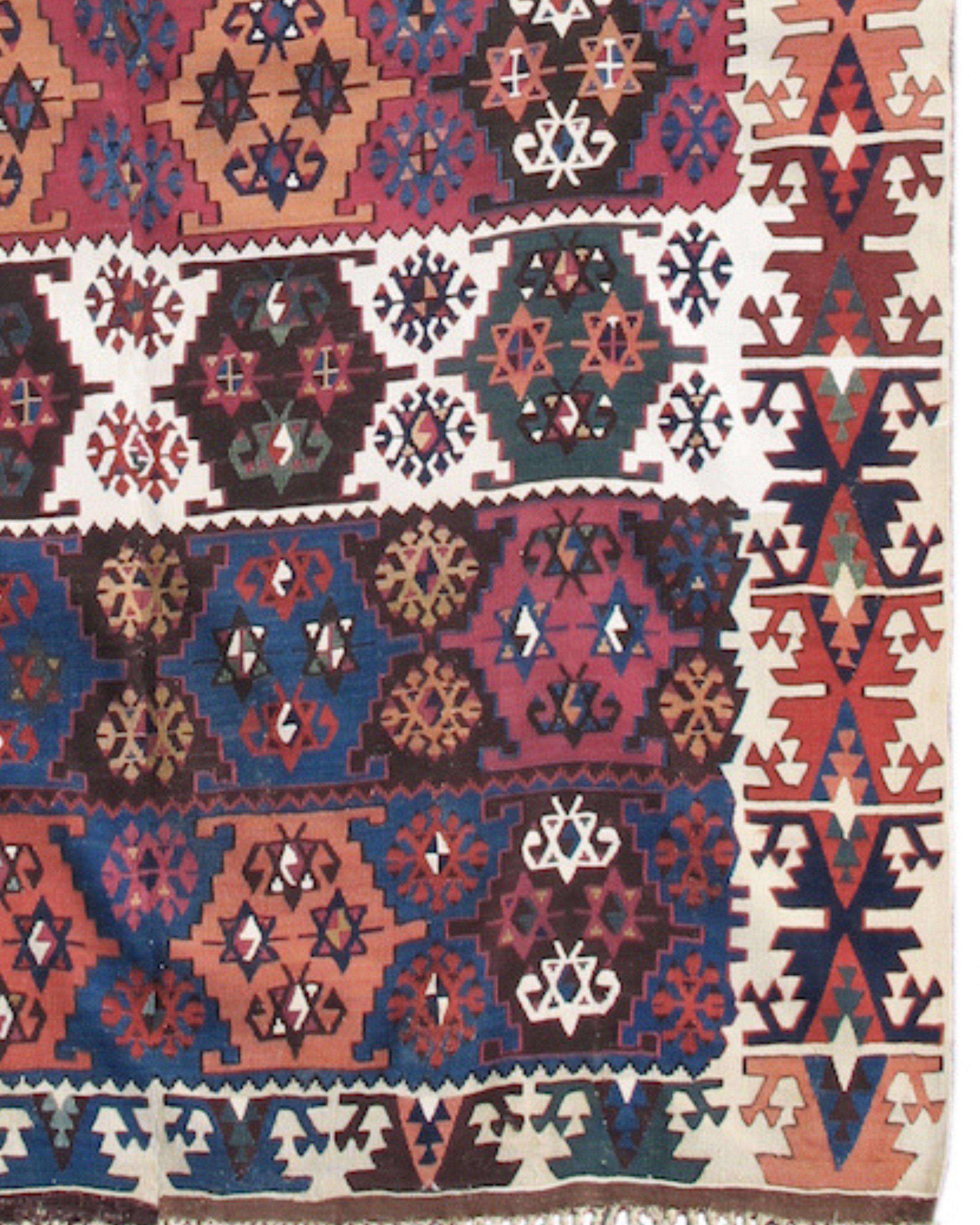 Antique Anatolian Reyhanli Kilim Rug, 19th Century For Sale 1