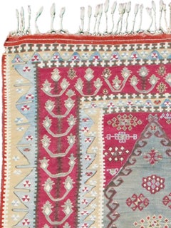 Reyhanli Prayer Kilim Rug, Late 19th Century