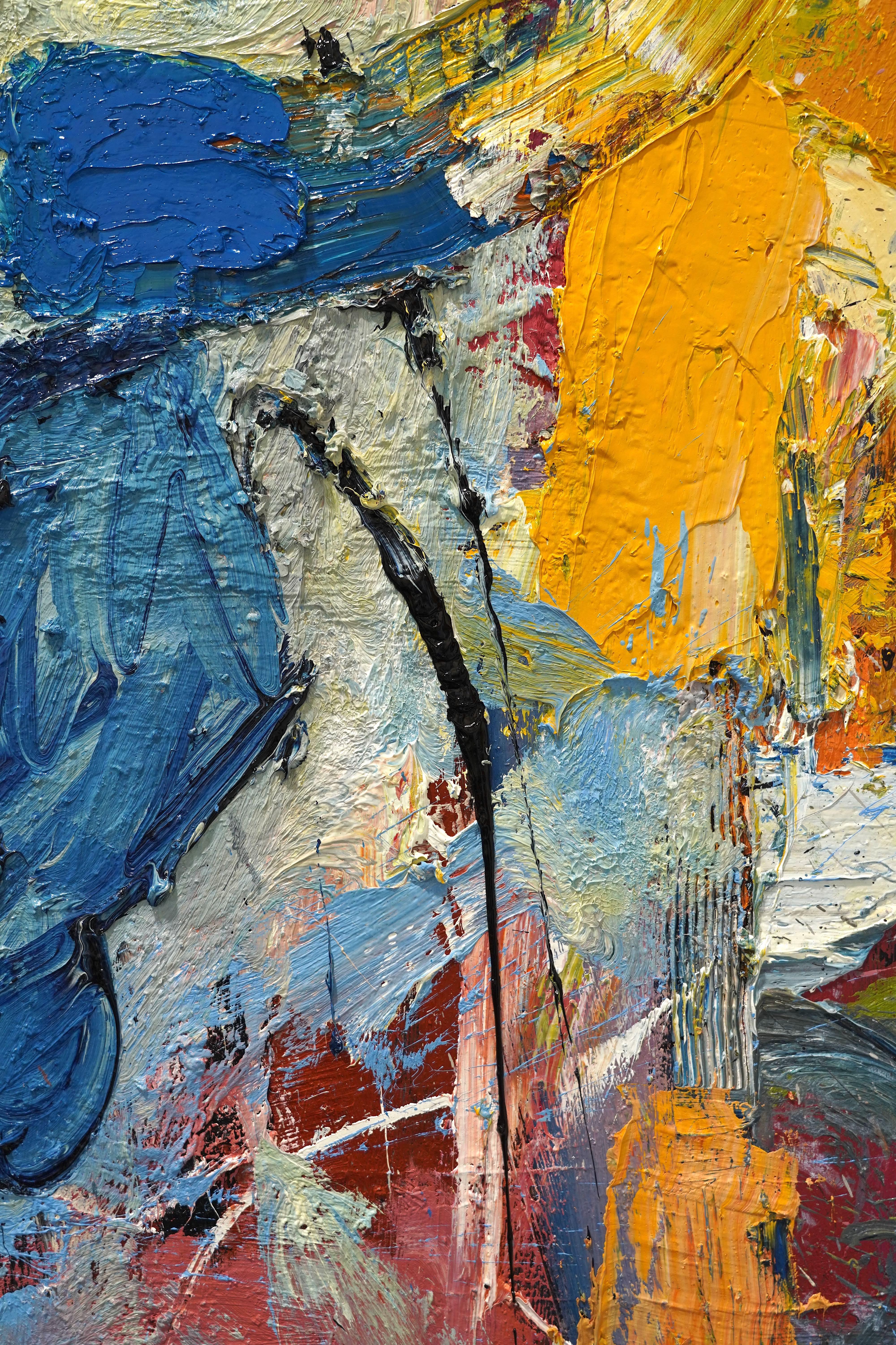 Un momento verso il sole 40 X 30 - Painting Astratto di Reynier Ferrer