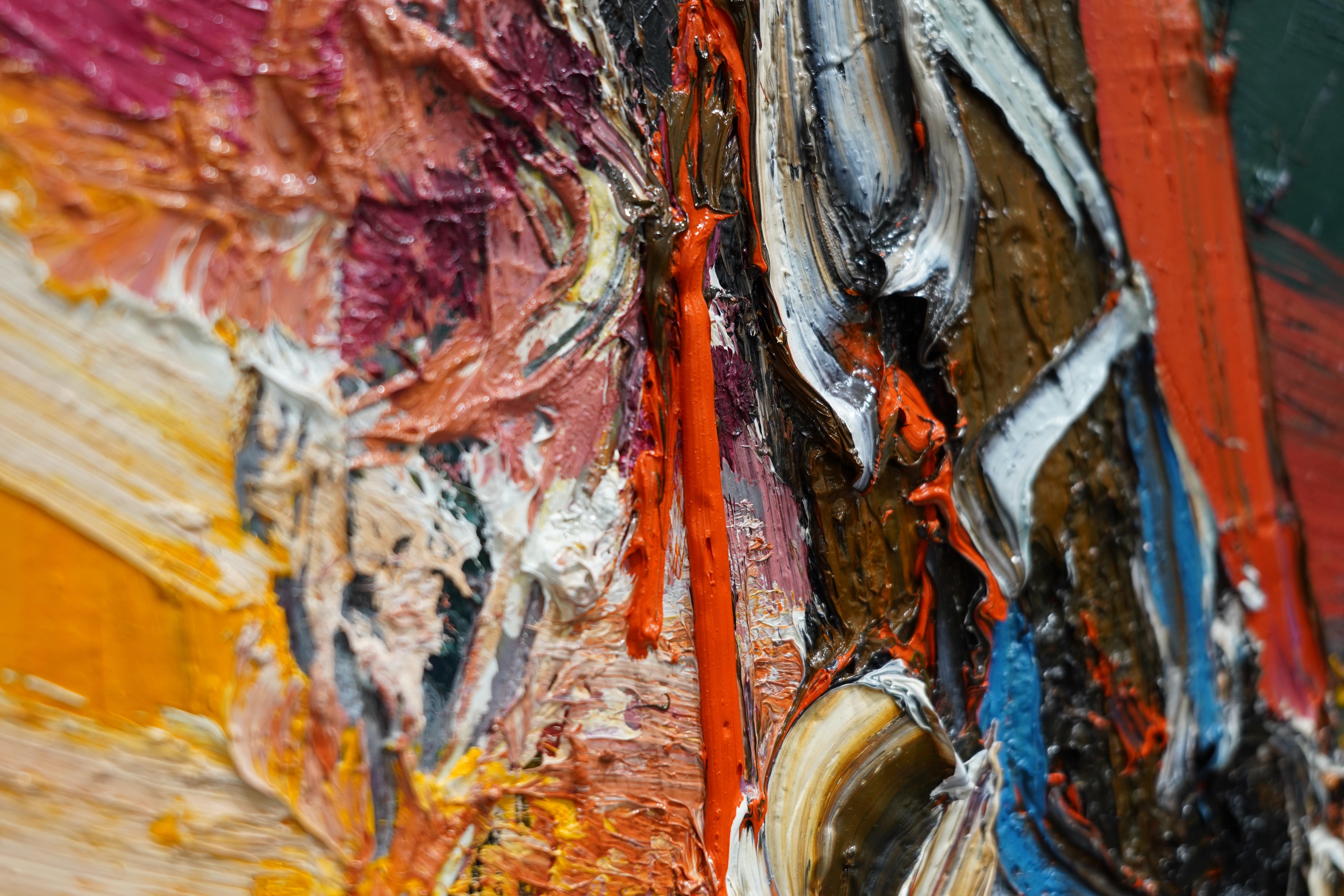 Resilienza  36 X 30 - Abstract Painting Nero di Reynier Ferrer