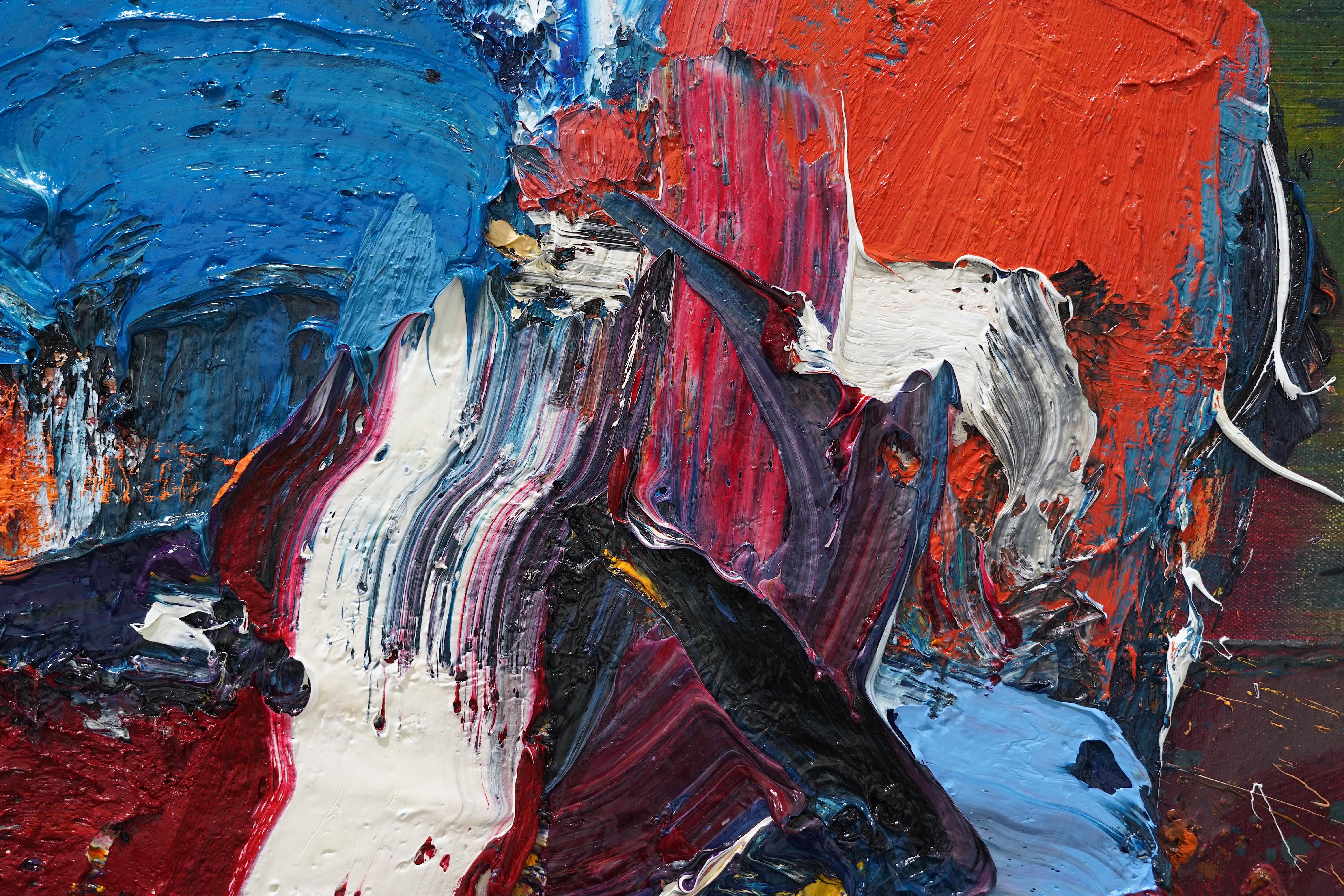 Seconda Pelle 30 X 30 - Abstract Painting Nero di Reynier Ferrer