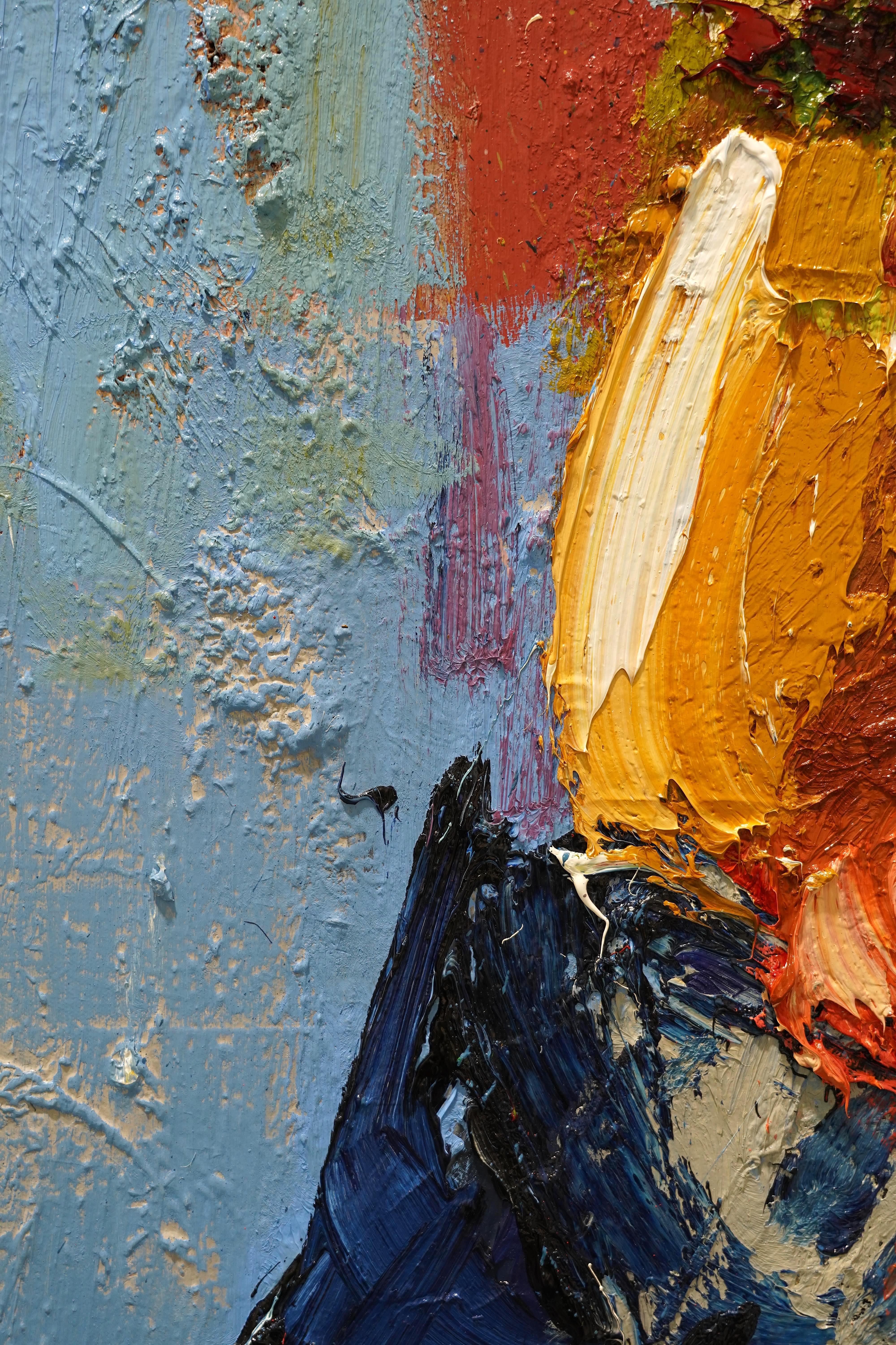 Severance 40 X 30

The artwork is an explosion of contained energy, a harmonious chaos where colors and textures intertwine like forces in constant transformation. The bold brushstrokes and vibrant contrasts evoke the struggle between what was and