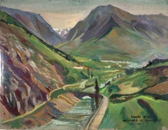 Vallèe D'Axe - Painting By Reynold Arnould - 1940