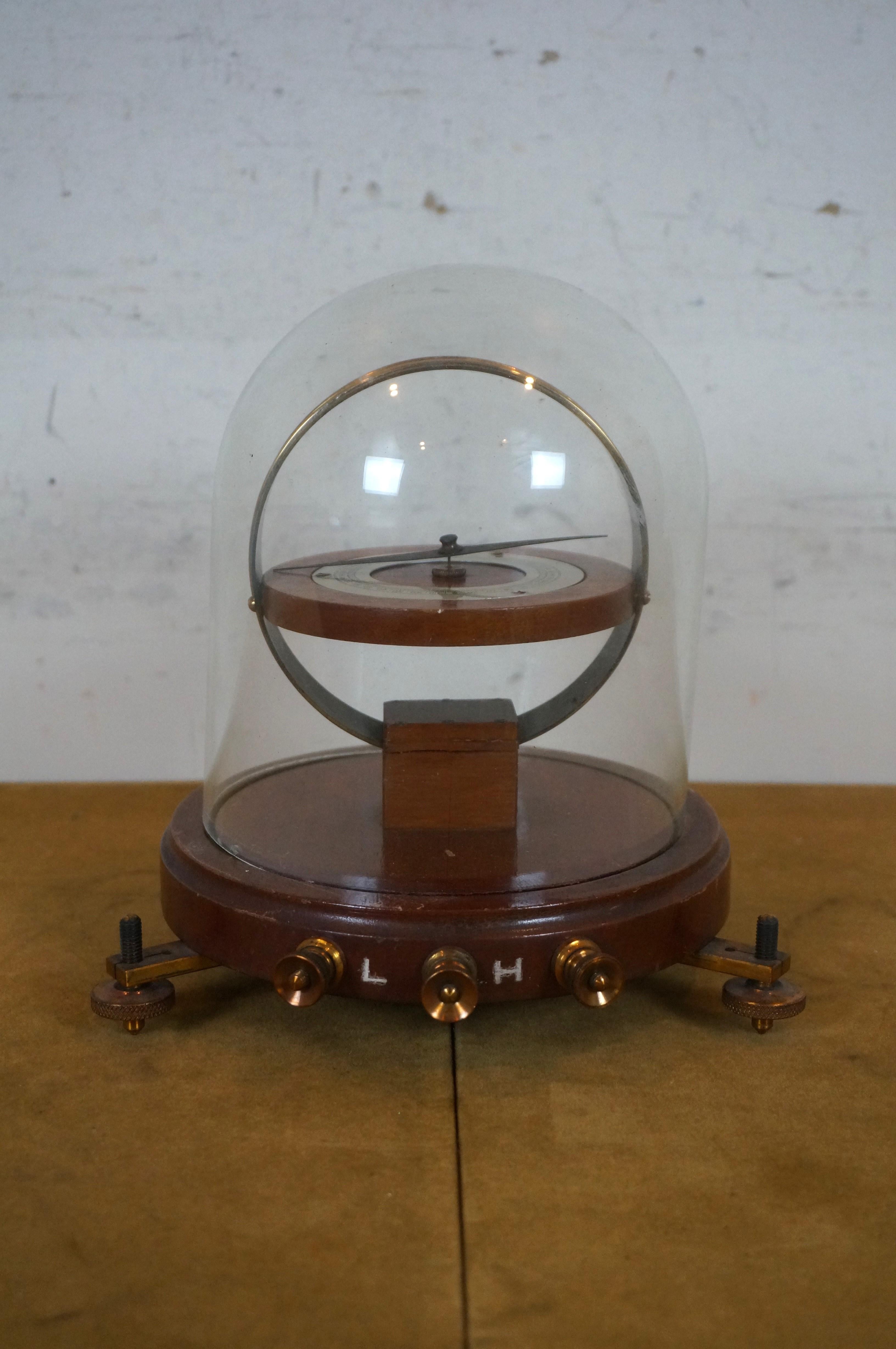 20th Century Reynolds & Branson Ltd Scientific Instrument Leeds Tangent Galvanometer 8