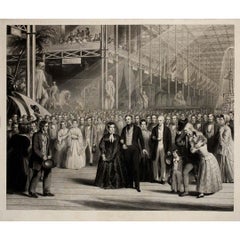 1851 engraving by Reynolds : Victorian era: the opening of the Great Exhibition