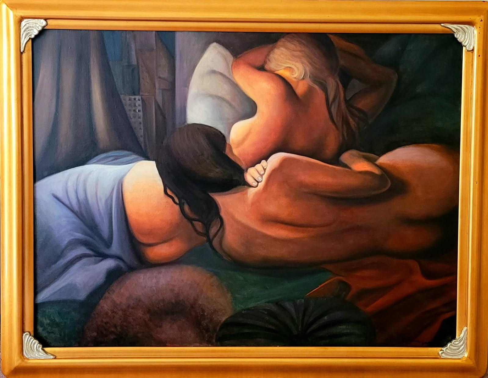 Figurative Painting REZA AFROOKHETH - Belles au bois dormant