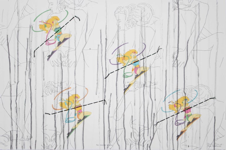 Reza Farkhondeh & Ghada Amer Figurative Print - For Wonder Women