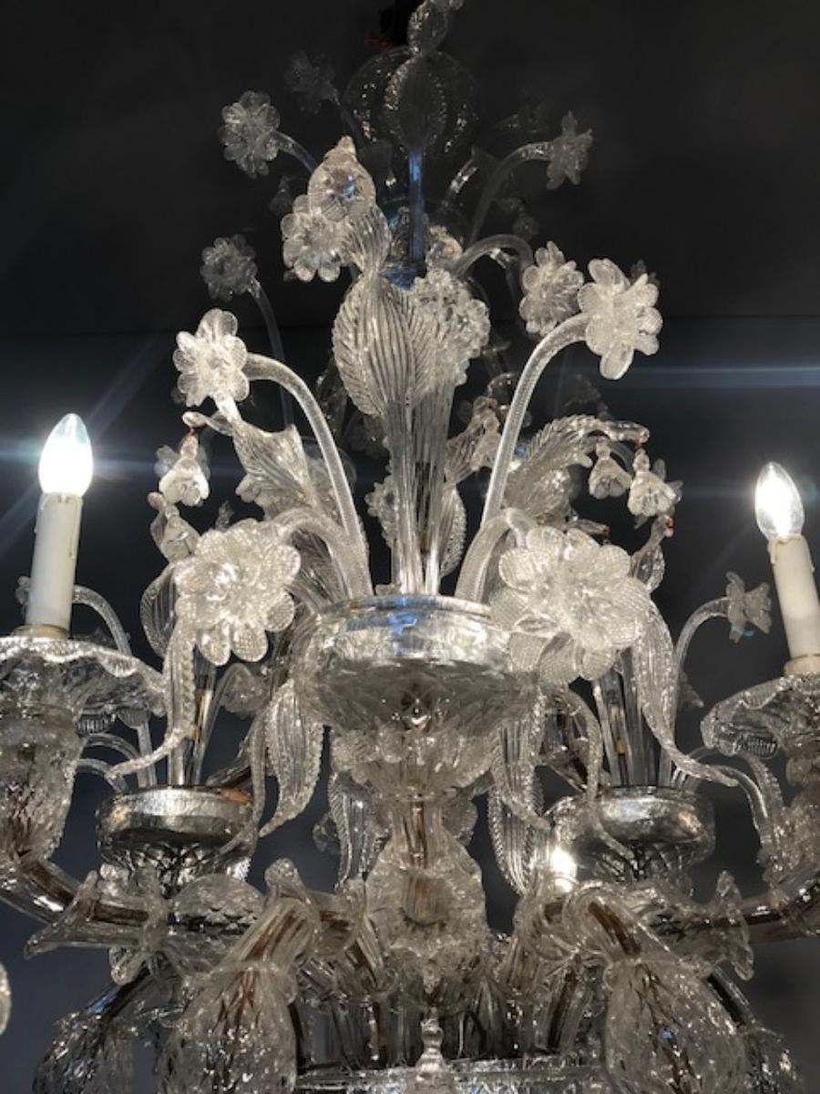 Rococo Rezzonico Chandelier in Murano Glass