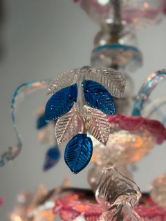 Lustre vénitien Rezzonico en verre de Murano, vers 1900