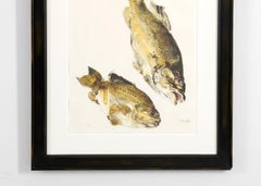 RF 0412, Gerahmter Druck eines Fischpaares von Thierry Despont