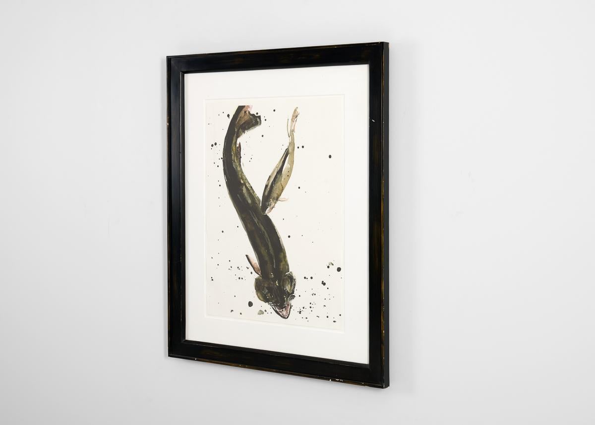 RF 0425, Gravure d'une paire de poissons par Thierry Despont Bon état - En vente à New York, NY