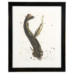 RF 0425, Gravure d'une paire de poissons par Thierry Despont
