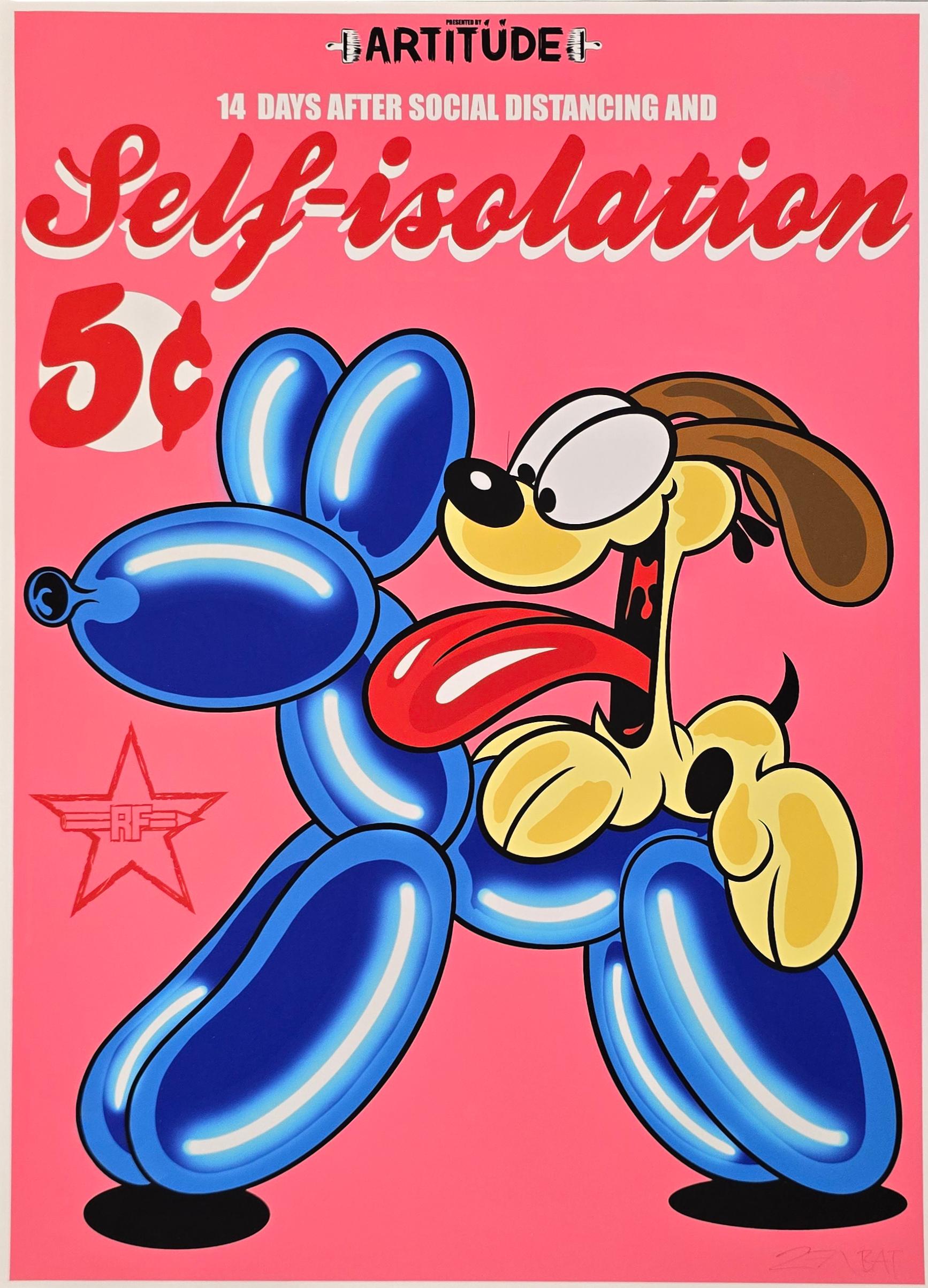 Figurative Print de RF ART - Autoaislamiento (Arte callejero, Pop Art, Divertido, Vibrante, ~47% DE DESCUENTO - SOLO POR TIEMPO LIMITADO)